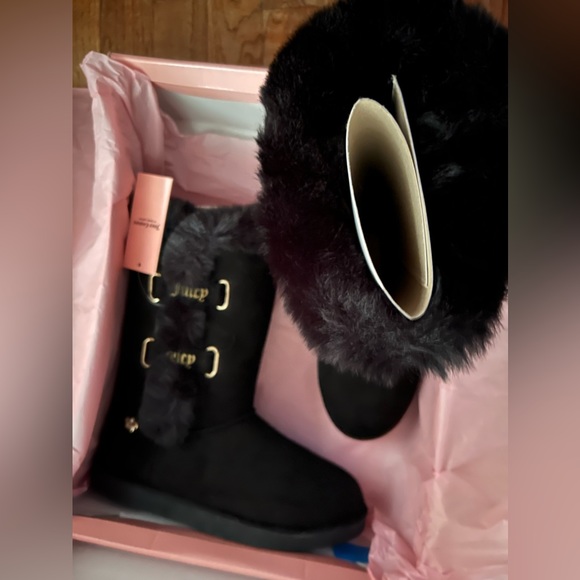 NWT Juicy Couture Black w/Gold -JC Koded Women's Lined  Boot - Picture 5 of 13